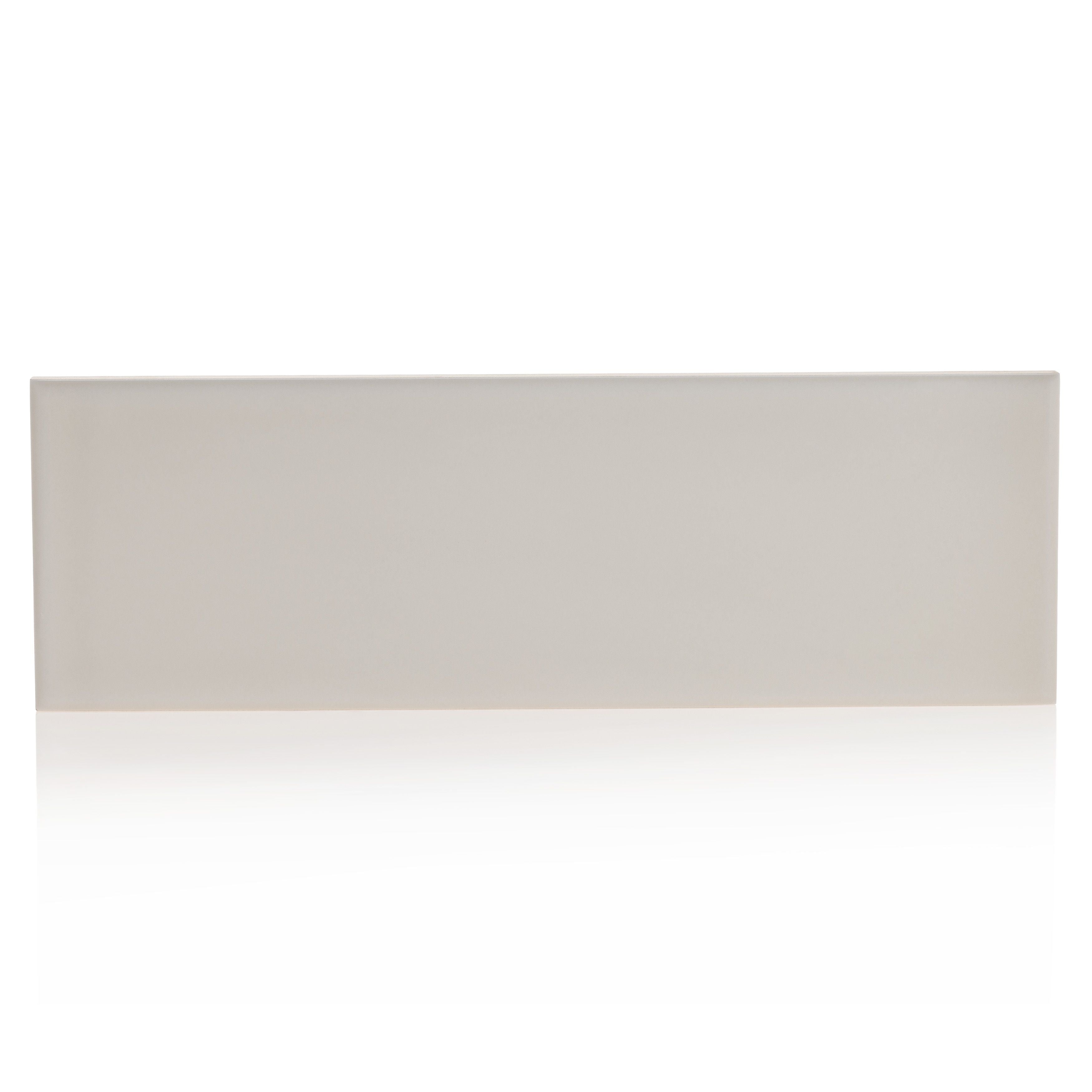 3x9 Timeless Ivory Mist ceramic gloss wall tile - Industry Tile